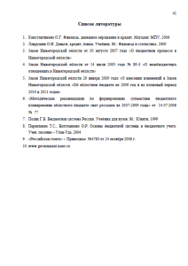 Планирование бюджета Нижегородской области. Страница 41